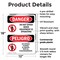 Signmission Do Not Enter When Equipment Is Bilingual Danger Sign, Plastic, 12in W x 18in L, 2PK OS-2PACK-DS-P-1218-VS-1138 - alternate 2